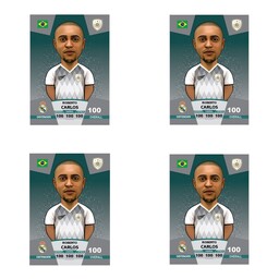 کیمدی برچسب فوتبالی کیمدی روبرتو کارلوس سری پریمیوم توپ طلا - 2024(طرح کیمدی)مجموعه 4عددی