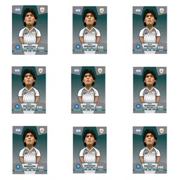 کیمدی برچسب فوتبالی کیمدی دیگو مارادونا سری پریمیوم توپ طلا - 2024(طرح کیمدی)مجموعه 9عددی