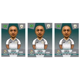 کیمدی برچسب فوتبالی کیمدی روبرتو کارلوس سری پریمیوم توپ طلا - 2024(طرح کیمدی)مجموعه 3 عددی