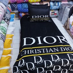  روتختی سه بعدی تکنفره 90 طرح dior کد 510 پارچه میکرو تنسل