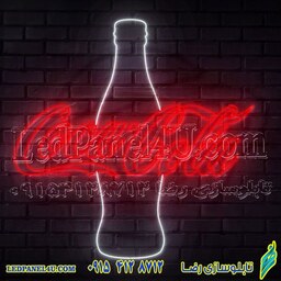 تابلو نئون فلکسی طرح کوکاکولا - کد NEON298 - تابلوسازی رضا (e-27)