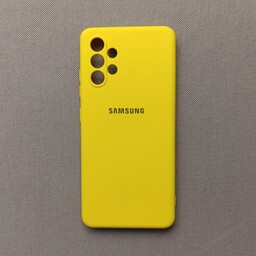 گارد  -  قاب  -  کاور سیلیکونی ژله ای رنگ زرد مناسب برای سامسونگ Galaxy A32 4G - A325F