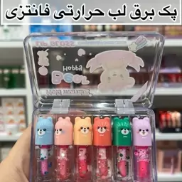 پک 6 عددی برق لب حرارتی فانتزی طرح پتی (آرایشی هوتران)