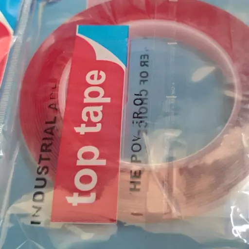 چسب دو طرفه ژله ای برند top tape (عرض 1 سانتی)