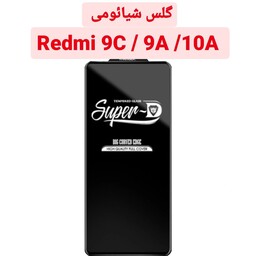 گلس شیشه ای Super D گوشی شیائومی Redmi 9A 9C 10A باکیفیت وقوی redmi 9a 9c 10a محافظ صفحه نمایش ردمی 9 ا ردمی 10 ا 9 سی