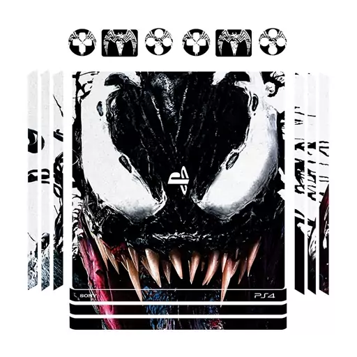 اسکین(برچسب)Playstation 4-مدل پرو -طرح venom-کد01-سفارشی