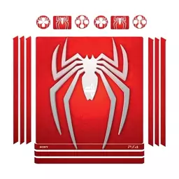 اسکین(برچسب)Playstation 4-مدل پرو -طرحspiderman -کد03-سفارشی