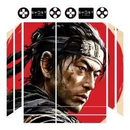 اسکین(برچسب)Playstation 4-مدل فت -طرح Ghost of Tsushima-کد03-سفارشی