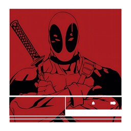 اسکین(برچسب)Playstation 3-مدل فت-طرح deadpool-کد02-سفارشی