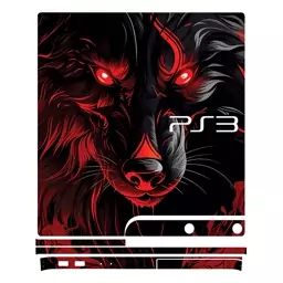 اسکین(برچسب)Playstation 3-مدل اسلیم-طرح WOLF-کد02-سفارشی