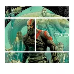 اسکین(برچسب)Playstation 3-مدل سوپر اسلیم-طرحGOD OF WAR-کد08-سفارشی