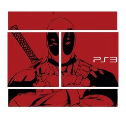 اسکین(برچسب)Playstation 3-مدل سوپر اسلیم-طرح deadpool-کد02-سفارشی