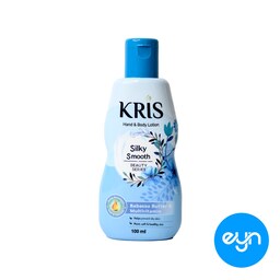 لوسیون دست و بدن کریس حجم 100 میل مدل سیلکی اسموت Kris hand and body lotion silky smooth