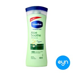 لوسیون بدن آلوئه سوث وازلین حجم 400 میل اورجینال ا Aloe Sooth body lotion Vaseline 400 ML