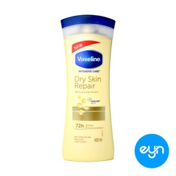 لوسیون بدن وازلین حجم 400 میل اورجینال مدل Dry Skin Repair ا Vaseline Body Lotion With Dry Skin Repair