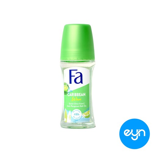 رول دئودورانت زنانه مدل Caribbean Lemon حجم 50 میل فا ا Fa Roll On Deodorant Caribbean Lemon For Women 50ml