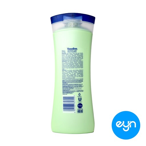 لوسیون بدن آلوئه سوث وازلین حجم 400 میل اورجینال ا Aloe Sooth body lotion Vaseline 400 ML