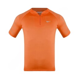 تیشرت ورزشی مردانه نیم زیپ طرح نایک CHG نارنجی