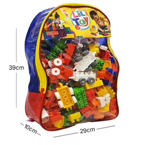 لگو کلاسیک کوله پشتی 250 قطعه لی لی تویز - اسباب بازی LEGO - لگو 250 تیکه کیفی
