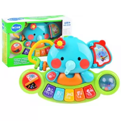 اسباب بازی پیانو فیلی موزیکال هولی تویز مدل 3135 Hola Toys Elephant Keyboard