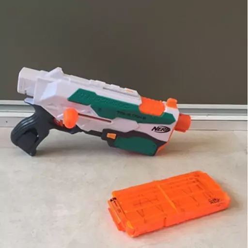 تفنگ اسباب بازی نرف تیر اسفنجی مدل Nerf Modulus Tri-Strike