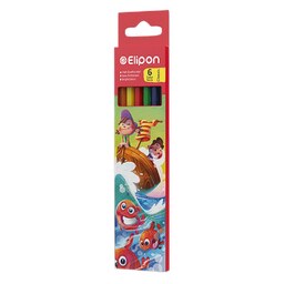 مداد رنگی 6 تایی الیپون