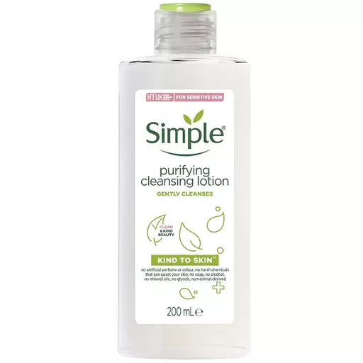 لوسیون پاک کننده آرایش(شیرپاک کن)سیمپل ا Simple Purifying Cleansing Lotion | اصل