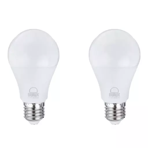 لامپ 10 وات بروکس مدل LED پایه E27 بسته 2 عددی  12ماه تعویض بی قید و شرط بروکس از تاریخ خر  burux  آفتابی