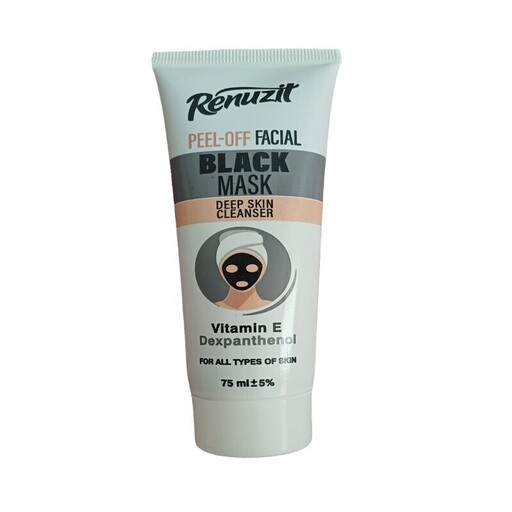 ماسک صورت رینوزیت مدل BLACK حجم 75 میلی لیتر