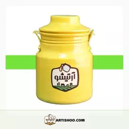 ظرف سنتی نگهداری روغن حیوانی ( کشکول) یک کیلویی -- رنگی