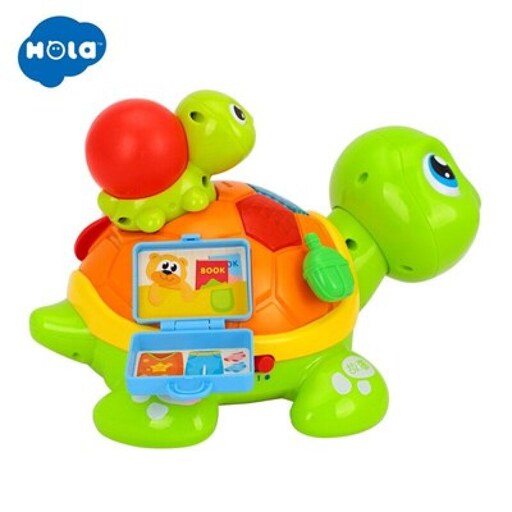 اسباب بازی موزیکال لاکپشت مادر و فرزند هولی تویز مدل 868 Hola Toys Parent-Child Tortoise Interactive Toy