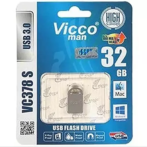 فلش ویکو usb3 ظرفیت 32 گیگ فلش مموری ویکومن مدل VC382 USB3.0 ظرفیت 32 گیگابایت ا Vicco VC382 USB3.0 Flash Memory 32GB