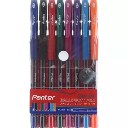 خودکار 8 رنگ 0.7 میلی متری پنتر مدل semi gel ball pen