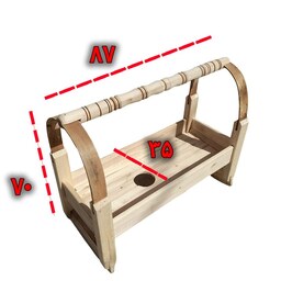 گهواره چوبی ساده سایز  بزرگ اندازه ی واقعی - گهواره نوزاد - گهواره سنتی
