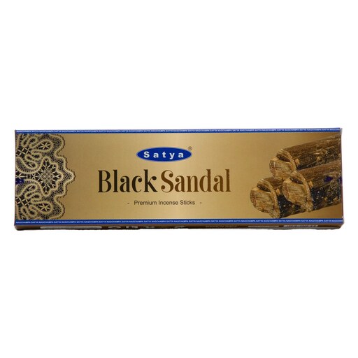 عود دست ساز هندی ساتیا مدل بلک صندل ( صندل سیاه )- satya - Black Sandal