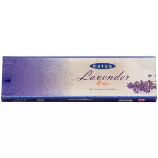 عود دست ساز هندی ساتیا مدل لوندر ( اسطوخدوس، اسطوخودس ) - satya - Lavender