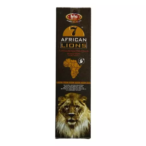 عود دست ساز بیک مدل سون افریکن لاین  (هفت شیر افریقایی) 20 شاخه - Bic - 7 African Lions 