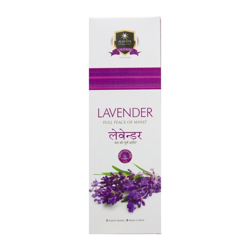 عود دست ساز هندی آلاکیک مدل لوندر ( اسطوخودوس، اسطخدوس ) - Alaukik - Lavender