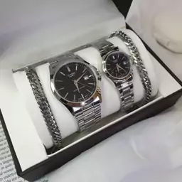 ساعت کاسیو ست زنانه مردانه همراه دستبند  و دارای روزشمار Casio