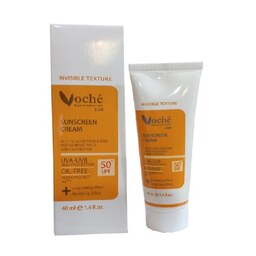 کرم ضد آفتاب بی رنگ SPF 50 وچه مناسب پوست چرب و مستعد آکنه حجم 40mL