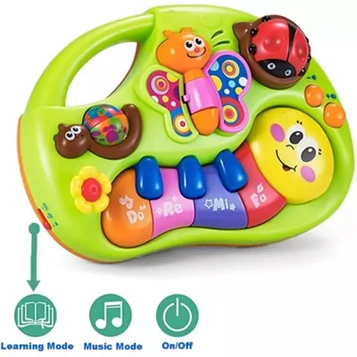 اسباب بازی موزیکال پیانو پروانه ای هولی تویز مدل 927 Hola Toys Piano Musical