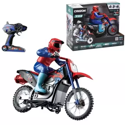 اسباب بازی موتور کنترلی همراه اسپری مه پاش مدل 333 MT21101 Mist Spray Motorbike Toy