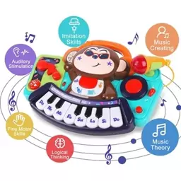 اسباب بازی ارگ میمون هولی تویز مدل 3137 Hola Toys Toddler Piano Keyboard