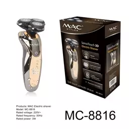 ریش تراش حرفه ای مک ستایلر   MAC 8816  اصل و اورجینال شرکتی   ضداب و زیر دوشی   بدنه ضد خط خش   شارژی و مستقیم برق