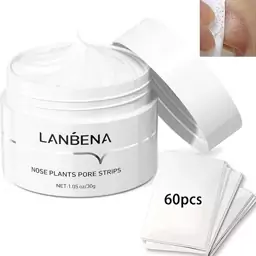 چسب رفع جوش سرسیاه و چربی  بینی 60 ورق کاغذ لانبنا LANBENA Blackhead Remover Peel Off Mask