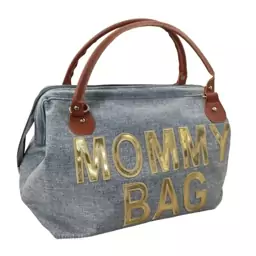 ساک لوازم نوزاد MOMMY  BAG  . جادار. محکم. برزنتی ضد اب.یک بند دستی و یک بند دوشی.سبک و راحت. ابعاد 40  در 55 