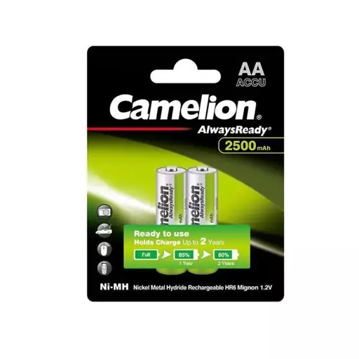  باتری قلمی قابل شارژ  Camelion Always Ready ظرفیت 2500 میلی آمپر ساعت