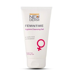 ژل بهداشتی بانوان نئودرم مدل Femintime حجم 150 میلی لیتر