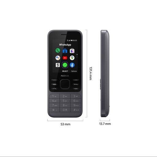 گوشی موبایل نوکیا کلیدی مدل 6300  ظرفیت 4 گیگابایت و رم 512 مگابایت  ریجستری همتا دارای گارانتی