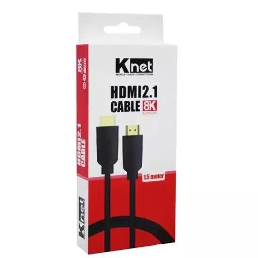 کابل اچ دی ام ای HDMI کی نت مدل K-CH210015 کیفیت تصویر 8K 